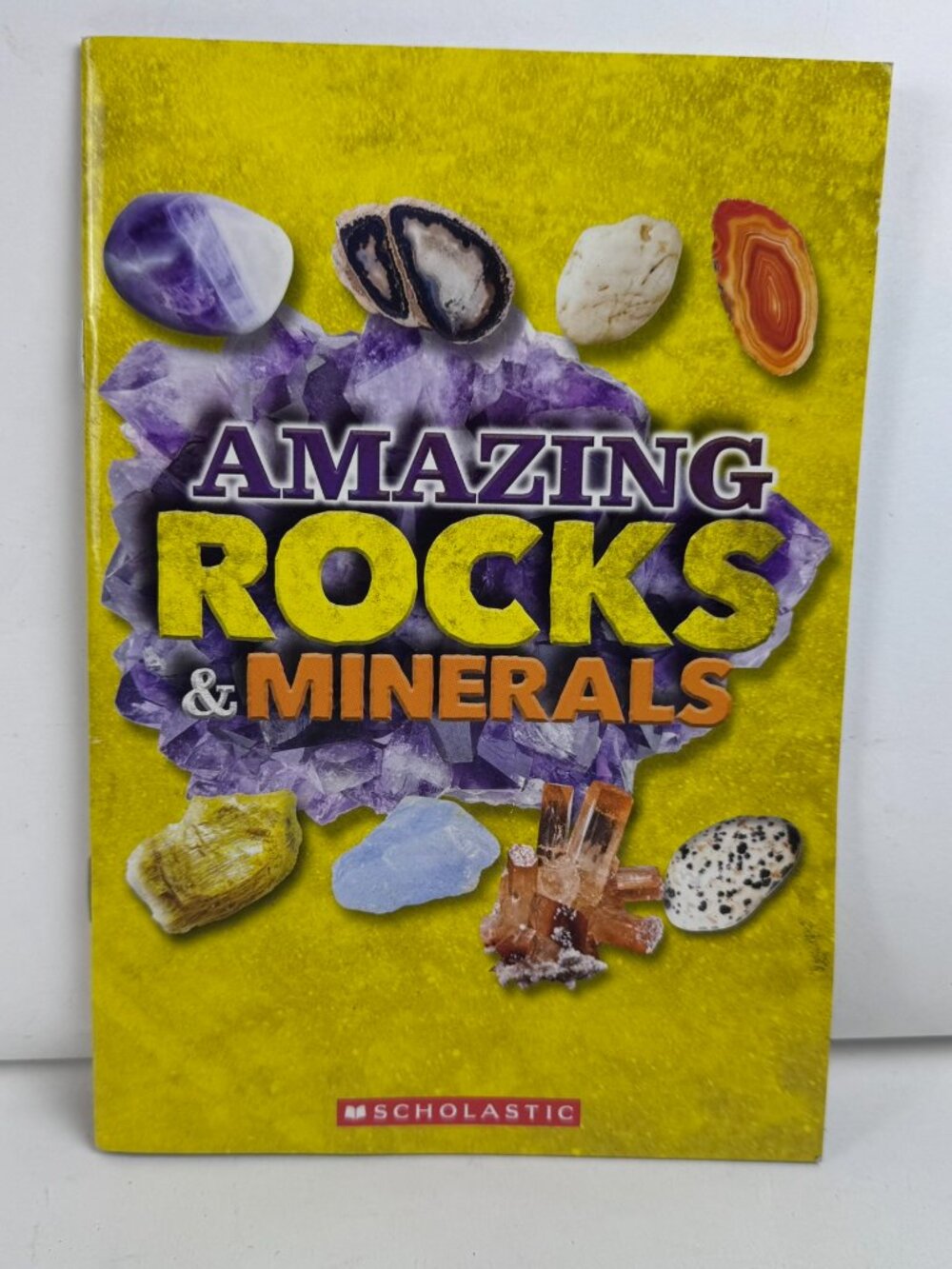 Scholastic Amazing Rocks & Minerals Book Kids Science Geology Guide